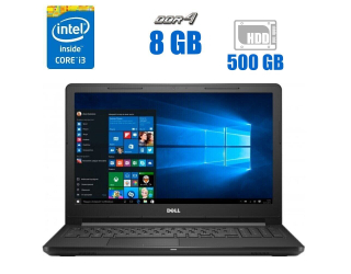 БУ Ноутбук Dell Vostro 15 3568 / 15.6&quot; (1366x768) TN / Intel Core i3-6006U (2 (4) ядра по 2.0 GHz) / 8 GB DDR4 / 500 Gb HDD / Intel HD Graphics 520 / WebCam / Windows 10 Pro из Европы в Дніпрі