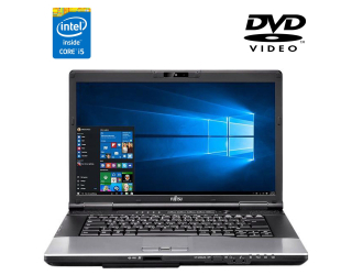 БУ Ноутбук Fujitsu Lifebook E752 / 15.6&quot; (1366x768) TN / Intel Core i5-3230M (2 (4) ядра по 2.6-3.2 GHz) / 4 GB DDR3 / 500 Gb HDD / Intel HD Graphics 3000 / WebCam / DVD-ROM из Европы в Дніпрі
