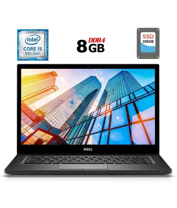 Ноутбук Dell Latitude 7490 / 14&quot; (1920x1080) IPS / Intel Core i5-8350U (4 (8) ядра по 1.7 - 3.6 GHz) / 8 GB DDR4 / 256 GB SSD M.2 / Intel UHD Graphics 620 / WebCam / USB 3.1 / HDMI - 1