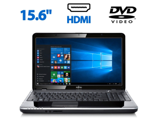 БУ Ноутбук Fujitsu LifeBook АН531 / 15.6 &quot; (1366x768) TN / Intel Core i3-2350M (2 (4) ядра по 2.3 GHz) / 4 GB DDR3 / 320 GB HDD / Intel HD Graphics 3000 / WebCam / DVD-ROM / HDMI / Windows 10 Pro из Европы в Дніпрі