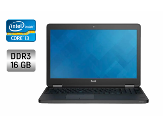 БУ Ноутбук Dell Latitude E5550 / 15.6&quot; (1366x768) TN / Intel Core i3-5010U (2 (4) ядра по 2.1 GHz) / 16 GB DDR3 / 128 GB SSD / Intel HD Graphics 5500 / WebCam / Fingerprint из Европы в Дніпрі