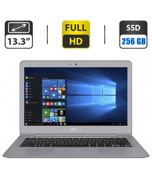Ультрабук Б-клас Asus ZenBook UX330C / 13.3&quot; (1920x1080) IPS / Intel Core m3 - 7Y30 (2 (4) ядра по 1.0-2.6 GHz) / 8 GB DDR4 / 256 GB SSD / Intel HD Graphics 615 / WebCam / Windows 10 Home - 1