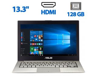 БУ Ультрабук Б-клас Asus ZenBook UX32A / 13.3&quot; (1366x768) TN / Intel Core i3-2367M (2 (4) ядра по 1.4 GHz) / 6 GB DDR3 / 128 GB SSD / Intel HD Graphics 3000 / WebCam / HDMI из Европы
