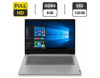БУ Ультрабук Б-клас Lenovo IdeaPad 3 14iil05 / 14&quot; (1920x1080) TN / Intel Core i3 - 1005g1 (2 (4) ядра по 1.2-3.4 GHz) / 8 GB DDR4 / 128 GB SSD / Intel UHD Graphics / WebCam / HDMI / Windows 10 Home из Европы в Дніпрі