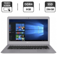 Ультрабук Asus ZenBook Flip UX360C/ 13.3 " (3200x1800) IPS Touch / Intel Core m3-7Y30 (2 (4) ядра по 1.0 - 2.6 GHz) / 8 GB DDR4 / 256 GB SSD / Intel HD Graphics 615 / WebCam / Micro-HDMI / Windows 10 Pro - 1
