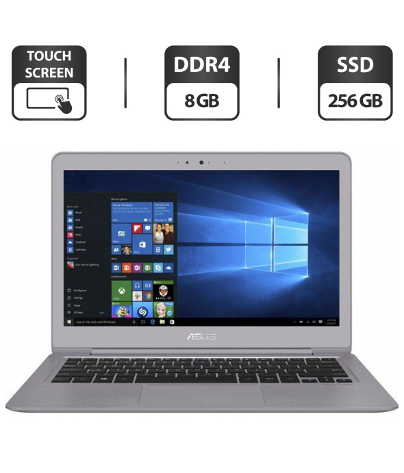 Ультрабук Asus ZenBook Flip UX360C/ 13.3 &quot; (3200x1800) IPS Touch / Intel Core m3-7Y30 (2 (4) ядра по 1.0 - 2.6 GHz) / 8 GB DDR4 / 256 GB SSD / Intel HD Graphics 615 / WebCam / Micro-HDMI / Windows 10 Pro - 1