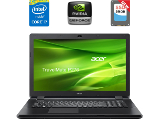 БУ Игровой ноутбук Acer TravelMate P276-MG / 17.3&quot; (1600x900) TN / Intel Core i7-4510U (2 (4) ядра по 2.0 - 3.1 GHz) / 16 GB DDR3 / 256 GB SSD / nVidia GeForce 820M, 2 GB DDR3, 64-bit / WebCam / HDMI из Европы