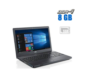 БУ Ноутбук Fujitsu LifeBook A357 / 15.6&quot; (1920x1080) TN / Intel Core i3-6006U (2 (4) ядра по 2.0 GHz) / 8 GB DDR4 / 256 GB SSD / Intel HD Graphics 520 / WebCam  из Европы в Днепре