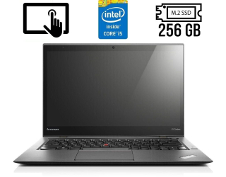 БУ Ультрабук Б-класс Lenovo ThinkPad X1 Carbon (2nd Gen) / 14&quot; (2560x1440) IPS Touch / Intel Core i5-4300U (2 (4) ядра по 1.9 - 2.9 GHz) / 4 GB DDR3 / 256 GB SSD M.2 / Intel HD Graphics 4400 / WebCam / Fingerprint/ HDMI / miniDP из Европы
