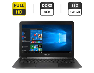 БУ Ультрабук Б-клас Asus ZenBook UX305C / 13.3&quot; (1920x1080) IPS / Intel Core m3-6Y30 (2 (4) ядра по 2.2 GHz) / 8 GB DDR3 / 128 GB SSD / Intel HD Graphics 615 / WebCam / Windows 10 Home из Европы в Дніпрі