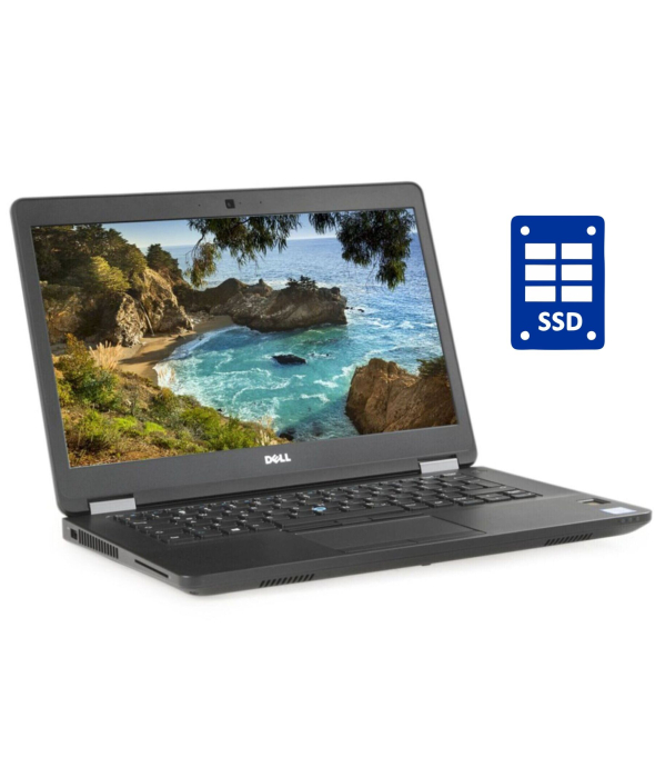 Ноутбук Dell Latitude E5470 / 14&quot; (1366x768) TN / Intel Core i3-6100U (2 (4) ядра по 2.3) / 8 GB DDR3 / 128 GB SSD / Intel HD Graphics 520 / WebCam / Win 10 Pro - 1
