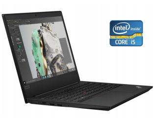 БУ Ультрабук Lenovo ThinkPad E490 / 14 &quot; (1920x1080) IPS / Intel Core i5-8265u (4 (8) ядра по 1.6 - 3.9 GHz) / 8 GB DDR4 / 256 GB SSD / Intel UHD Graphics / WebCam / Win 10 Pro из Европы в Дніпрі