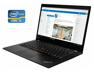 БУ Ультрабук Lenovo ThinkPad X390 / 13.3&quot; (1366x768) TN / Intel Core i5-8365U (4 (8) ядра по 1.6 - 4.1 GHz) / 8 GB DDR4 / 256 GB SSD / Intel UHD Graphics / WebCam / Win 10 Pro из Европы в Днепре