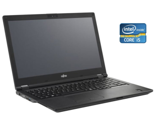 БУ Ноутбук Fujitsu LifeBook E558 / 15.6 &quot; (1920x1080) IPS / Intel Core i5-8250U (4 (8) ядра по 1.6 - 3.4 GHz) / 8 GB DDR4 / 250 GB SSD / Intel HD Graphics 620 / WebCam / Win 10 Pro из Европы