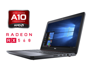 БУ Ігровий ноутбук Dell Inspiron 15-5576 / 15.6&quot; (1920x1080) IPS / AMD A10-9630P (4 ядра по 2.6 - 3.3 GHz) / 16 GB DDR4 / 480 GB SSD / AMD Radeon RX 560, 4 GB GDDR5, 128-bit / WebCam / Windows 10 из Европы в Дніпрі