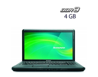 БУ Ноутбук Lenovo G550 / 15.6&quot; (1366x768) TN / Intel Celeron T3300 (2 ядра по 2.0 GHz) / 4 GB DDR3 / 250 GB HDD / Intel GMA Graphics 4500M / WebCam / АКБ не тримає из Европы в Дніпрі
