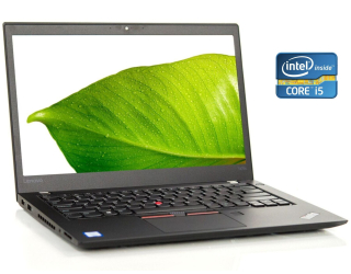 БУ Ультрабук Lenovo ThinkPad T470s / 14&quot; (1920x1080) IPS / Intel Core i5-7200U (2 (4) ядра 2.5 - 3.1 GHz) / 8 GB DDR4 / 256 GB SSD / Intel HD Graphics 620 / WebCam / Win 10 Pro из Европы