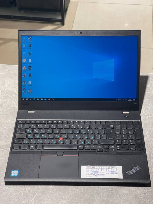 Ноутбук Lenovo ThinkPad T580 / 15.6 &quot; (1920x1080) IPS / Intel Core i5-8250U (4 (8) ядра по 1.6-3.4 GHz) / 16 GB DDR4 / 240 GB SSD / Intel UHD Graphics 620 / WebCam / 3g - 2