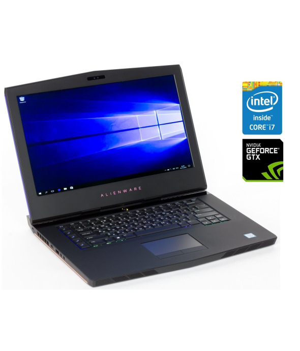 Ігровий ноутбук Dell Alienware 15 R3/ 15.6 &quot; (1920x1080) IPS / Intel Core i7-7700HQ (4 (8) ядра по 2.8 - 3.8 GHz) / 16 GB DDR4 / 512 GB SSD / nVidia GeForce GTX 1060, 6 GB GDDR5, 192-bit / WebCam - 1