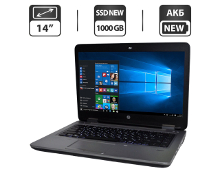 БУ Ноутбук HP ProBook 645 G3 / 14&quot; (1366x768) TN / AMD A10-8730B (4 ядра по 2.4 - 3.3 GHz) / 16 GB DDR4 / 1000 GB SSD / AMD Radeon R5 Graphics / WebCam / АКБ / Windows 10 Pro из Европы в Днепре