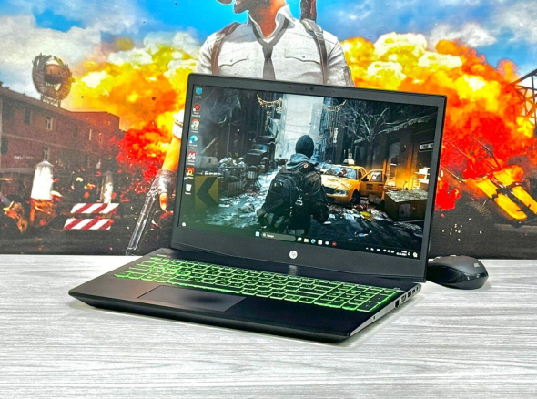 Игровой ноутбук HP Pavilion Gaming 15-cx0056wm / 15.6&quot; (1920x1080) IPS / Intel Core i5-8300H (4 (8) ядра по 2.3 - 4.0 GHz) / 16 GB DDR4 / 128 GB SSD M.2 + 1000 GB HDD / nVidia GeForce GTX 1050 Ti, 4 GB GDDR5, 128-bit / WebCam / Win 11 Home - 4