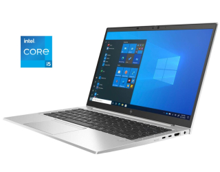 БУ Ультрабук HP EliteBook 840 G8 / 14&quot; (1920x1080) IPS / Intel Core i5-1145g7 (4 (8) ядра по 2.6 - 4.4 GHz) / 16 GB DDR4 / 256 GB SSD / Intel Iris XE Graphics / WebCam из Европы