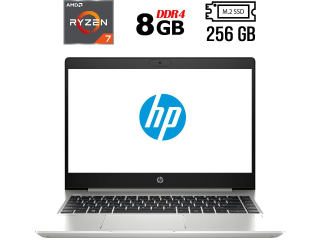 БУ Ноутбук Б-класс HP ProBook 445 G7 / 14&quot; (1920x1080) IPS / AMD Ryzen 7 4700U (8 ядер по 2.0 - 4.1 GHz) / 8 GB DDR4 / 256 GB SSD M.2 / AMD Radeon Graphics / WebCam / USB 3.1 / HDMI из Европы в Днепре
