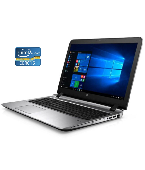 Ноутбук Б-клас HP ProBook 450 G3 / 15.6&quot; (1920x1080) TN / Intel Core i5 - 6200U (2 (4) ядра по 2.3-2.8 GHz) / 8 GB DDR3 / 240 GB SSD / Intel HD Graphics 520 / WebCam / DVD-ROM / Win 10 Pro - 1