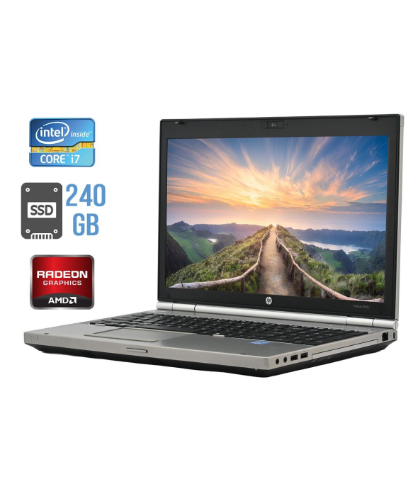 Ноутбук Б-класс HP EliteBook 8560p / 15.6&quot; (1366x768) TN / Intel Core i7-2720QM (4 (8) ядра по 2.2 - 3.3 GHz) / 8 GB DDR3 / 240 GB SSD / AMD Radeon HD 6470M, 1 GB DDR3, 64-bit / WebCam / DisplayPort - 1