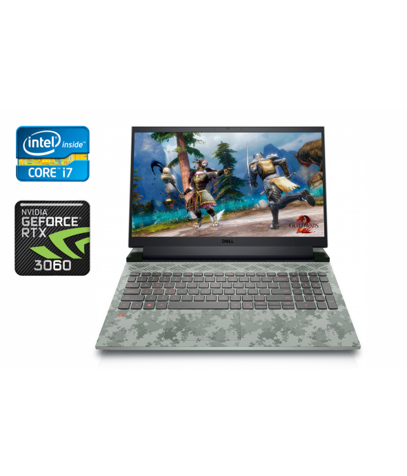 Ігровий ноутбук Dell G15 5520/ 15.6 &quot; (1920x1080) IPS / Intel Core i7-12700h (14 (20) ядер по 3.5 - 4.7 GHz) / 16 GB DDR5 / 1000 GB SSD / nVidia GeForce RTX 3060, 6 GB GDDR6, 192-bit / WebCam / Windows 10 - 1