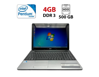 БУ Ноутбук Acer Aspire E1-531 / 15.6&quot; (1366x768) TN / Intel Pentium B960 (2 ядра по 2.2 GHz) / 4 GB DDR3 / 500 GB HDD / Intel HD Graphics / WebCam / АКБ не держит из Европы в Днепре