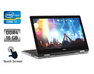 БУ Ноутбук-трансформер Dell Inspiron 15-7579 / 15.6&quot; (1920x1080) IPS Touch / Intel Core i7-7500U (2 (4) ядра по 2.7 - 3.5 GHz) / 16 GB DDR4 / 512 GB SSD / Intel HD Graphics 620 / WebCam / Windows 10 из Европы в Днепре