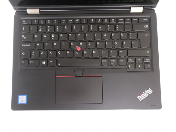 Ноутбук-трансформер Lenovo ThinkPad L380 Yoga / 13.3&quot; (1920x1080) IPS Touch / Intel Core i5-8250U (4 (8) ядра по 1.6 - 3.4 GHz) / 8 GB DDR4 / 256 GB SSD / Intel UHD Graphics 620 / WebCam / Windows 10 Pro - 3
