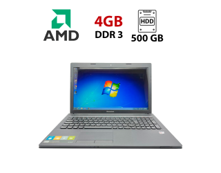 БУ Ноутбук Lenovo G505 / 15.6&quot; (1366x768) TN / AMD E2-3000M (2 ядра по 1.8 - 2.4 GHz) / 4 GB DDR3 / 500 GB HDD / AMD Radeon HD 8200 / WebCam из Европы в Днепре