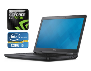 БУ Ноутбук Dell Latitude E5540 / 15.6&quot; (1366x768) TN / Intel Core i5-4300U (2 (4) ядра по 1.9 - 2.9 GHz) / 4 GB DDR3 / 120 GB SSD / nVidia GeForce GT 720M, 2 GB DDR3, 64-bit / WebCam / HDMI / Windows 10 из Европы в Дніпрі
