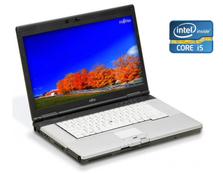 БУ Ноутбук Fujitsu LifeBook E780 / 15.6&quot; (1600x900) TN / Intel Core i5-520M (2 (4) ядра по 2.4-2.93 GHz) / 4 GB DDR3 / 320 GB HDD / Intel HD Graphics / WebCam / DVD-ROM из Европы в Дніпрі