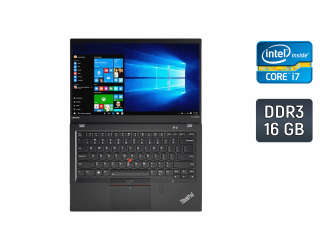 БУ Ультрабук Lenovo ThinkPad x1 Carbon 5th / 14 &quot; (1920x1080) IPS / Intel Core i7-7500U (2 (4) ядра по 2.7-3.5 GHz) / 16 GB DDR3 / 512 GB SSD / Intel HD Graphics 620 / WebCam / Fingerprint / Windows 10 из Европы в Дніпрі
