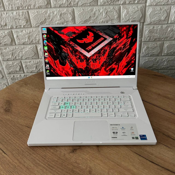 Игровой ноутбук Asus TUF Dash F15 FX516PR White / 15.6&quot; (1920x1080) IPS / Intel Core i7-11370H (4 (8) ядра по 3.0 - 4.8 GHz) / 16 GB DDR4 / 1000 GB SSD / nVidia GeForce RTX 3070, 8 GB GDDR6, 256-bit / WebCam - 2