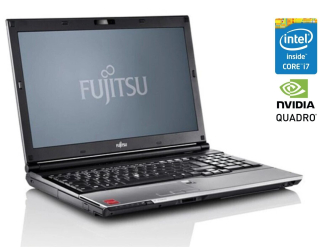 БУ Мобільна робоча станція Fujitsu Celsius H720/ 15.6 &quot; (1920x1080) TN / Intel Core i7-3720QM (4 (8) ядра по 2.6 - 3.6 GHz) / 8 GB DDR3 / 256 GB SSD / nVidia Quadro K1000M, 2 GB GDDR5, 128-bit / WebCam / DVD-ROM из Европы в Дніпрі