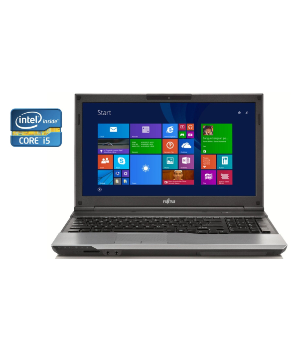 Ноутбук Fujitsu Lifebook A532 / 15.6&quot; (1366x768) TN / Intel Core i5-2430M (2 (4) ядра по 2.4 - 3.0 GHz) / 4 GB DDR3 / 500 Gb HDD / Intel HD Graphics 4000 / WebCam / DVD-ROM - 1