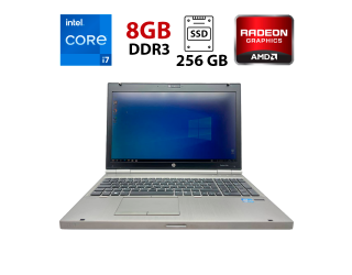 БУ Ноутбук HP EliteBook 8570p / 15.6&quot; (1600x900) TN / Intel Core i7-3540M (2 (4) ядра по 3.0 - 3.7 GHz) / 8 GB DDR3 / 256 GB SSD / AMD Radeon HD 7500m, 1 GB GDDR5, 64-bit / WebCam из Европы в Дніпрі