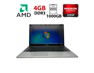 БУ Ноутбук Samsung 305E7A / 17.3&quot; (1600x900) TN / AMD A6-3420M (4 ядра по 1.5 - 2.4 GHz) / 4 GB DDR3 / 1000 Gb HDD / AMD Radeon HD 6520M, 1 GB DDR3, 64-bit / WebCam из Европы в Дніпрі