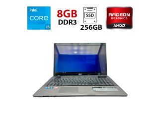 БУ Ноутбук Acer Aspire 7745G / 17.3&quot; (1600x900) TN / Intel Core i5-460M (2 (4) ядра по 2.53 - 2.8 GHz) / 8 GB DDR3 / 256 GB SSD / AMD Radeon HD 5650, 1 GB GDDR3, 128-bit / WebCam из Европы в Дніпрі