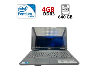 БУ Ноутбук Acer eMachines E728 / 15.6&quot; (1366x768) TN / Intel Pentium T4500 (2 ядра по 2.3 GHz) / 4 GB DDR3 / 640 GB HDD / Intel GMA 4500M Graphics / WebCam из Европы в Днепре
