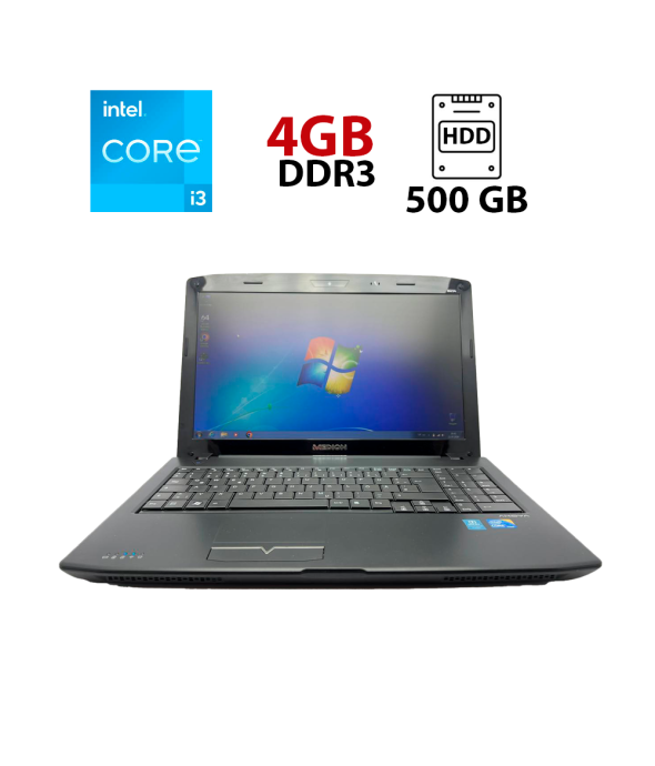 Ноутбук Medion Akoya E6214 / 15.6&quot; (1366x768) TN / Intel Core i3-330M (2 (4) ядра по 2.13 GHz) / 4 GB DDR3 / 500 GB HDD / Intel HD Graphics / WebCam - 1