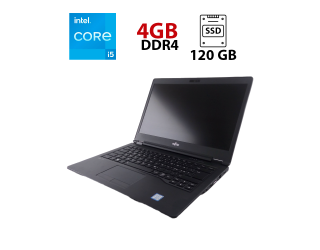 БУ Ультрабук Fujitsu LifeBook U748 / 14&quot; (1920x1080) IPS / Intel Core i5-8250U (4 (8) ядра по 1.6 - 3.4 GHz) / 8 GB DDR4 / 120 GB SSD / Intel UHD Graphics 620 / WebCam из Европы в Днепре