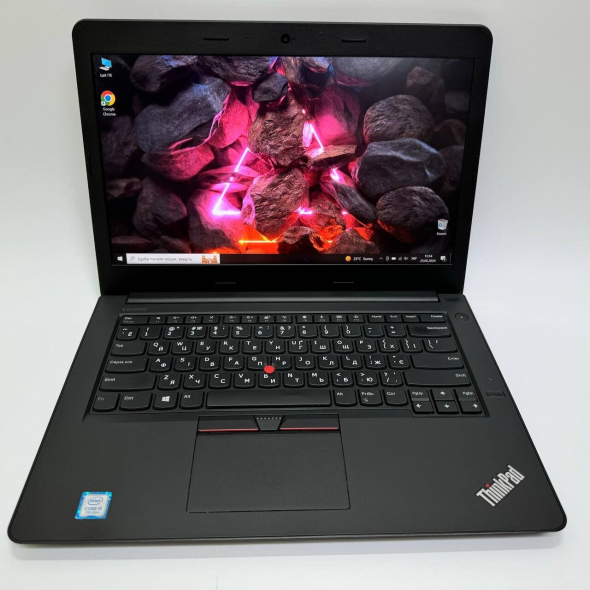 Ноутбук Lenovo ThinkPad E470 / 14&quot; (1920х1080) IPS / Intel Core i5-7200U (2 (4) ядра по 2.5 - 3.1 GHz) / 16 GB DDR4 / 500 GB SSD / Intel HD Graphics 620 / WebCam - 2