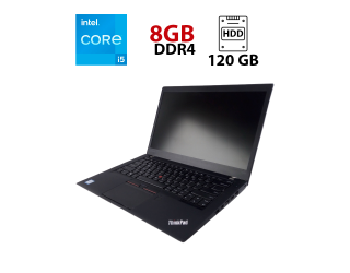 БУ Ультрабук Lenovo ThinkPad T460s / 14&quot; (1920x1080) IPS / Intel Core i5-6200U (2 (4) ядра по 2.3 - 2.8 GHz) / 8 GB DDR4 / 120 GB SSD / Intel HD Graphics 520 / WebCam из Европы в Днепре