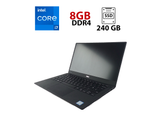 БУ Ультрабук Dell XPS 13 9350 / 13.3&quot; (1920x1080) IPS / Intel Core i7-6600U (2 (4) ядра по 2.6 - 3.4 GHz) / 8 GB DDR4 / 240 GB SSD / Intel Iris Graphics 520 / WebCam / Thunderbolt из Европы в Днепре