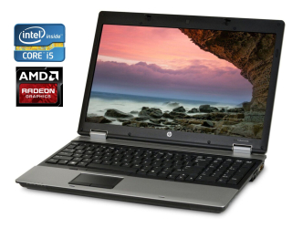 БУ Ноутбук Б-класс HP ProBook 6550b / 15.6&quot; (1600x900) TN / Intel Core i5-450M (2 (4) ядра по 2.4 - 2.66 GHz) / 8 GB DDR3 / 256 GB SSD / AMD Radeon HD 4550, 512 MB GDDR3, 64-bit / WebCam / DVD-RW из Европы в Днепре